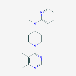 molecular formula C17H23N5 B12268667 N-[1-(5,6-dimethylpyrimidin-4-yl)piperidin-4-yl]-N-methylpyridin-2-amine 