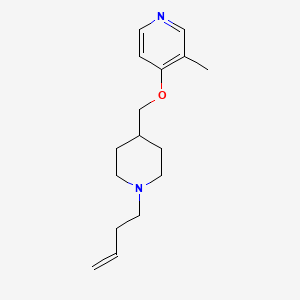 molecular formula C16H24N2O B12268688 4-{[1-(But-3-en-1-yl)piperidin-4-yl]methoxy}-3-methylpyridine 