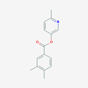 molecular formula C15H15NO2 B1226870 3,4-Dimethylbenzoic acid (6-methyl-3-pyridinyl) ester 