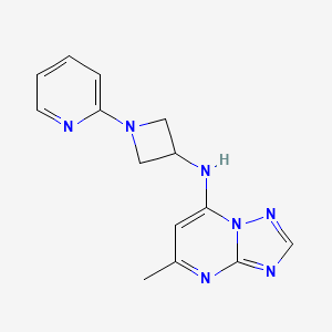 N-{5-methyl-[1,2,4]triazolo[1,5-a]pyrimidin-7-yl}-1-(pyridin-2-yl)azetidin-3-amine