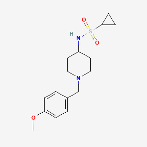 N-{1-[(4-methoxyphenyl)methyl]piperidin-4-yl}cyclopropanesulfonamide