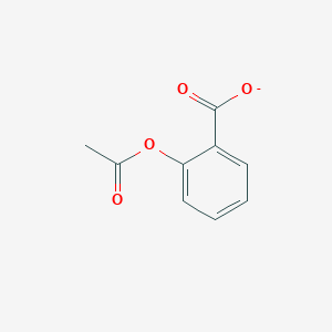 molecular formula C9H7O4- B1226877 Acetylsalicylate 