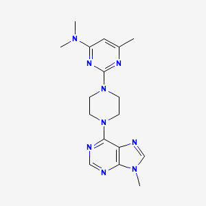 N,N,6-trimethyl-2-[4-(9-methyl-9H-purin-6-yl)piperazin-1-yl]pyrimidin-4-amine