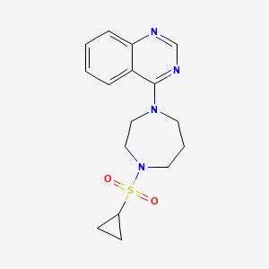 4-[4-(Cyclopropanesulfonyl)-1,4-diazepan-1-yl]quinazoline