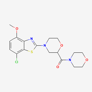 7-Chloro-4-methoxy-2-[2-(morpholine-4-carbonyl)morpholin-4-yl]-1,3-benzothiazole