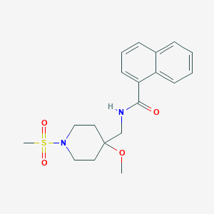 N-[(1-methanesulfonyl-4-methoxypiperidin-4-yl)methyl]naphthalene-1-carboxamide