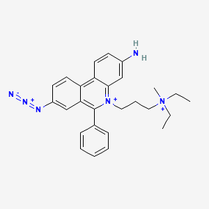 molecular formula C27H32N6+2 B1226885 Propidium monoazide 