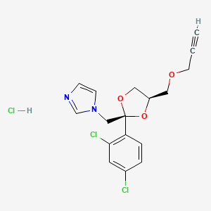 molecular formula C17H17Cl3N2O3 B1226889 帕康唑盐酸盐 CAS No. 62973-77-7