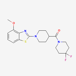 2-[4-(4,4-Difluoropiperidine-1-carbonyl)piperidin-1-yl]-4-methoxy-1,3-benzothiazole