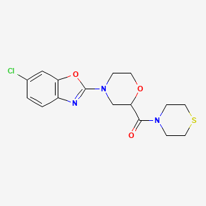 6-Chloro-2-[2-(thiomorpholine-4-carbonyl)morpholin-4-yl]-1,3-benzoxazole