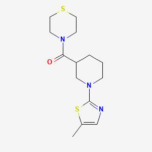 4-[1-(5-Methyl-1,3-thiazol-2-yl)piperidine-3-carbonyl]thiomorpholine