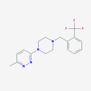 3-Methyl-6-(4-{[2-(trifluoromethyl)phenyl]methyl}piperazin-1-yl)pyridazine