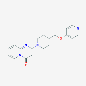 molecular formula C20H22N4O2 B12268969 2-(4-{[(3-methylpyridin-4-yl)oxy]methyl}piperidin-1-yl)-4H-pyrido[1,2-a]pyrimidin-4-one 