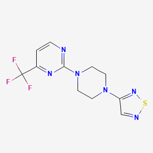 2-[4-(1,2,5-Thiadiazol-3-yl)piperazin-1-yl]-4-(trifluoromethyl)pyrimidine