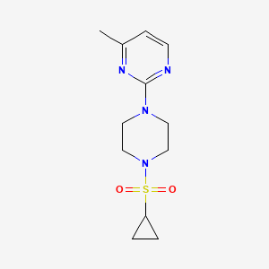 2-[4-(Cyclopropanesulfonyl)piperazin-1-yl]-4-methylpyrimidine