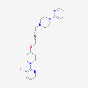 1-(4-{[1-(3-Fluoropyridin-2-yl)piperidin-4-yl]oxy}but-2-yn-1-yl)-4-(pyridin-2-yl)piperazine