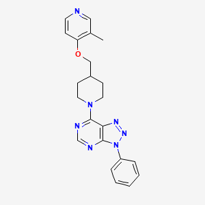 3-methyl-4-[(1-{3-phenyl-3H-[1,2,3]triazolo[4,5-d]pyrimidin-7-yl}piperidin-4-yl)methoxy]pyridine