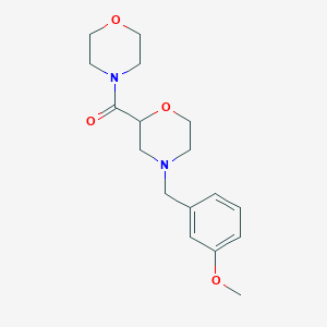 4-[(3-Methoxyphenyl)methyl]-2-(morpholine-4-carbonyl)morpholine