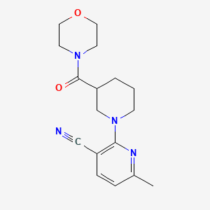 6-Methyl-2-[3-(morpholine-4-carbonyl)piperidin-1-yl]pyridine-3-carbonitrile