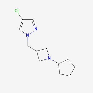 4-chloro-1-[(1-cyclopentylazetidin-3-yl)methyl]-1H-pyrazole