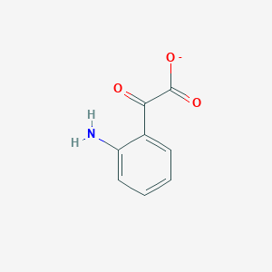 molecular formula C8H6NO3- B1226916 2-氨基苯基乙二酸酯 