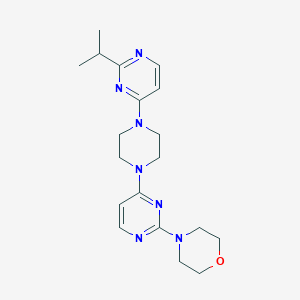 4-(4-{4-[2-(Propan-2-yl)pyrimidin-4-yl]piperazin-1-yl}pyrimidin-2-yl)morpholine