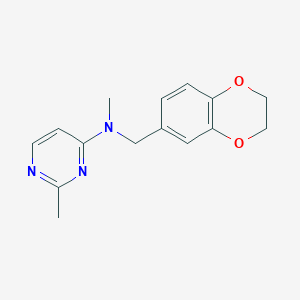 N-[(2,3-dihydro-1,4-benzodioxin-6-yl)methyl]-N,2-dimethylpyrimidin-4-amine