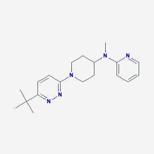 molecular formula C19H27N5 B12269209 N-[1-(6-tert-butylpyridazin-3-yl)piperidin-4-yl]-N-methylpyridin-2-amine 