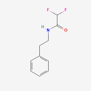 molecular formula C10H11F2NO B1226924 2,2-二氟-N-(2-苯乙基)乙酰胺 