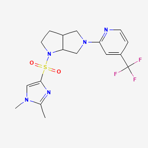 2-{1-[(1,2-dimethyl-1H-imidazol-4-yl)sulfonyl]-octahydropyrrolo[2,3-c]pyrrol-5-yl}-4-(trifluoromethyl)pyridine