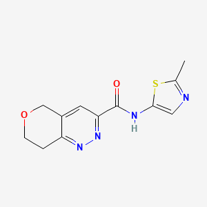 N-(2-methyl-1,3-thiazol-5-yl)-5H,7H,8H-pyrano[4,3-c]pyridazine-3-carboxamide