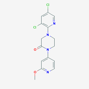 4-(3,5-Dichloropyridin-2-yl)-1-(2-methoxypyridin-4-yl)piperazin-2-one