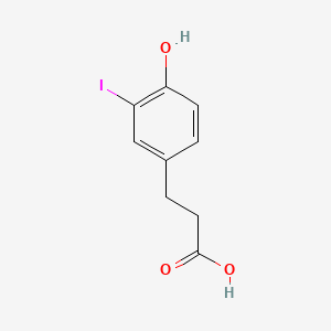 molecular formula C9H9IO3 B1226928 3-(4-羟基-3-碘苯基)丙酸 CAS No. 53937-19-2