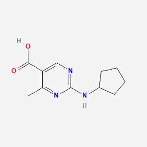 2-(Cyclopentylamino)-4-methylpyrimidine-5-carboxylic acid