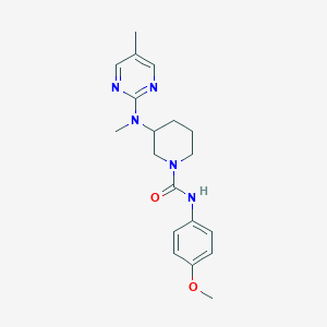 N-(4-methoxyphenyl)-3-[methyl(5-methylpyrimidin-2-yl)amino]piperidine-1-carboxamide