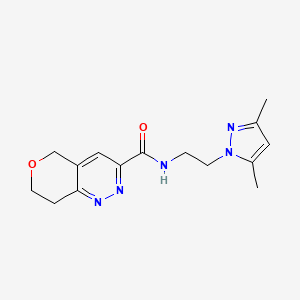 N-[2-(3,5-dimethyl-1H-pyrazol-1-yl)ethyl]-5H,7H,8H-pyrano[4,3-c]pyridazine-3-carboxamide