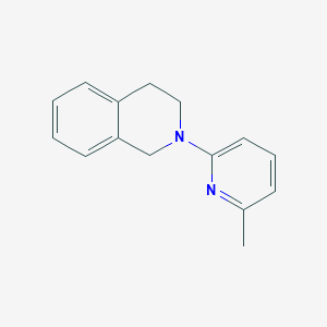 molecular formula C15H16N2 B12269323 2-(6-Methylpyridin-2-yl)-1,2,3,4-tetrahydroisoquinoline 