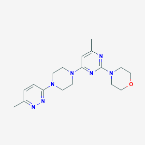 4-{4-Methyl-6-[4-(6-methylpyridazin-3-yl)piperazin-1-yl]pyrimidin-2-yl}morpholine