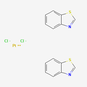 molecular formula C14H10Cl2N2PtS2 B1226935 cis-Pt(II)(Benzothiazole)2Cl2 CAS No. 41546-68-3