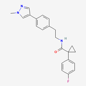 1-(4-fluorophenyl)-N-{2-[4-(1-methyl-1H-pyrazol-4-yl)phenyl]ethyl}cyclopropane-1-carboxamide