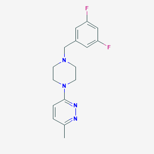 3-{4-[(3,5-Difluorophenyl)methyl]piperazin-1-yl}-6-methylpyridazine