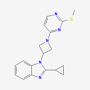 2-cyclopropyl-1-{1-[2-(methylsulfanyl)pyrimidin-4-yl]azetidin-3-yl}-1H-1,3-benzodiazole