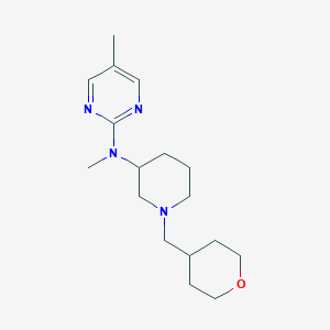 N,5-dimethyl-N-{1-[(oxan-4-yl)methyl]piperidin-3-yl}pyrimidin-2-amine