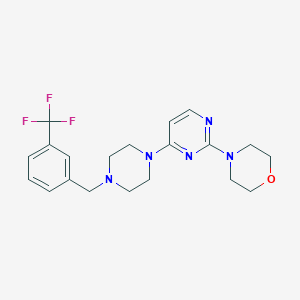 4-[4-(4-{[3-(Trifluoromethyl)phenyl]methyl}piperazin-1-yl)pyrimidin-2-yl]morpholine