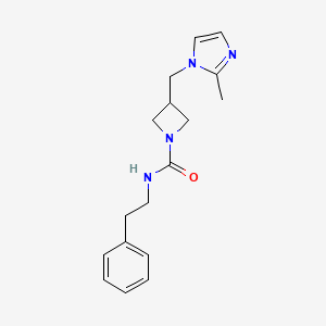 3-[(2-methyl-1H-imidazol-1-yl)methyl]-N-(2-phenylethyl)azetidine-1-carboxamide