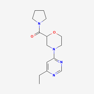 4-(6-Ethylpyrimidin-4-yl)-2-(pyrrolidine-1-carbonyl)morpholine