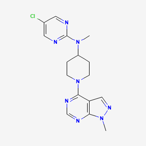 5-chloro-N-methyl-N-(1-{1-methyl-1H-pyrazolo[3,4-d]pyrimidin-4-yl}piperidin-4-yl)pyrimidin-2-amine