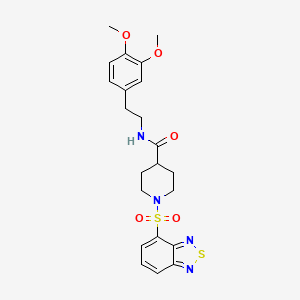 1-(2,1,3-benzothiadiazol-4-ylsulfonyl)-N-[2-(3,4-dimethoxyphenyl)ethyl]piperidine-4-carboxamide
