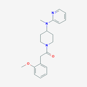 molecular formula C20H25N3O2 B12269553 2-(2-Methoxyphenyl)-1-{4-[methyl(pyridin-2-yl)amino]piperidin-1-yl}ethan-1-one 