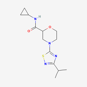 N-cyclopropyl-4-[3-(propan-2-yl)-1,2,4-thiadiazol-5-yl]morpholine-2-carboxamide